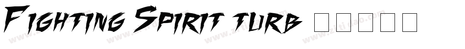 Fighting Spirit turb字体转换